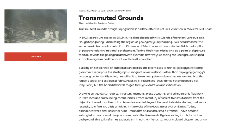 Transmuted Grounds: ‘Rough Topographies’ and the Afterlives of Oil Extraction on Mexico’s Gulf Coast